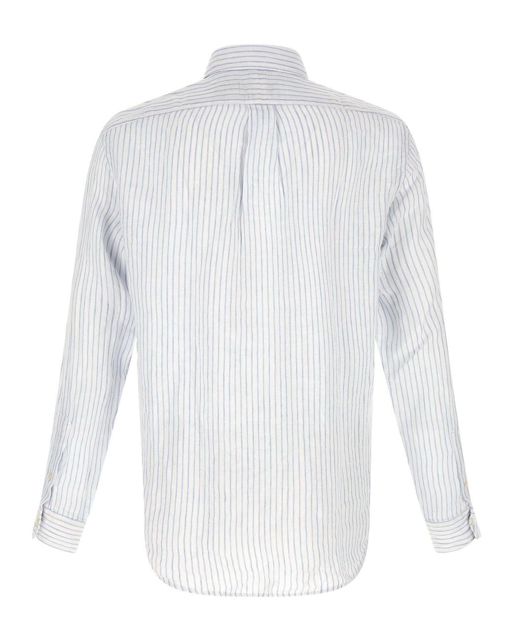 Polo Ralph Lauren White Striped Linen Shirt for men