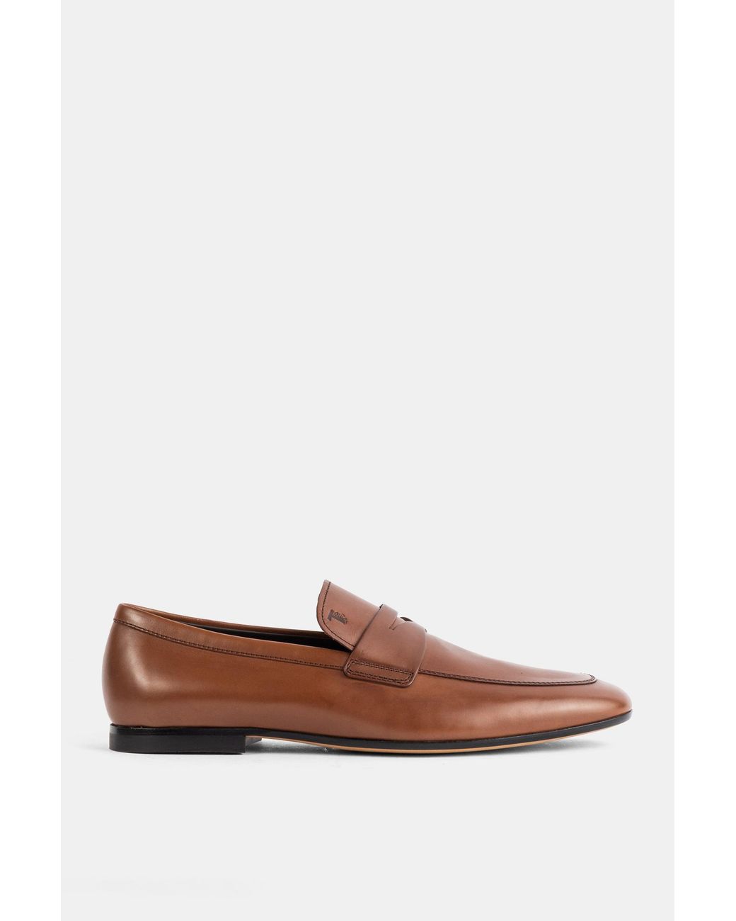 Tod's Brown Slip-On Loafers With Embossed Logo for men