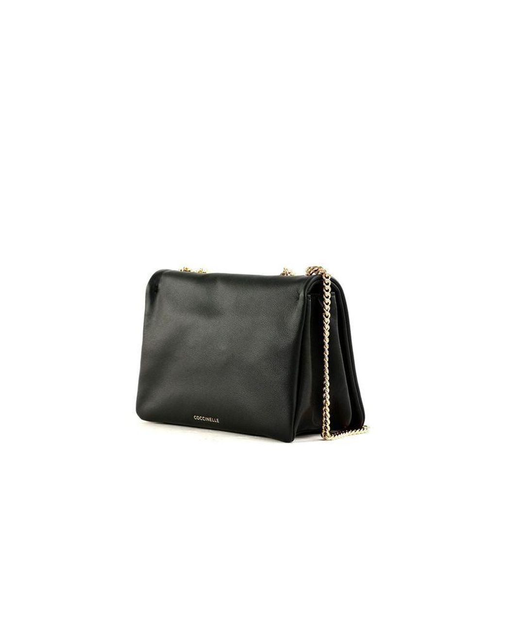 Coccinelle Black Mini Crossbody Bag Cowhide Crossbody-Bags