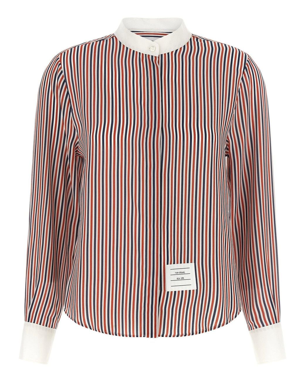 Thom Browne Pink Removable Lavallière Collar Shirt