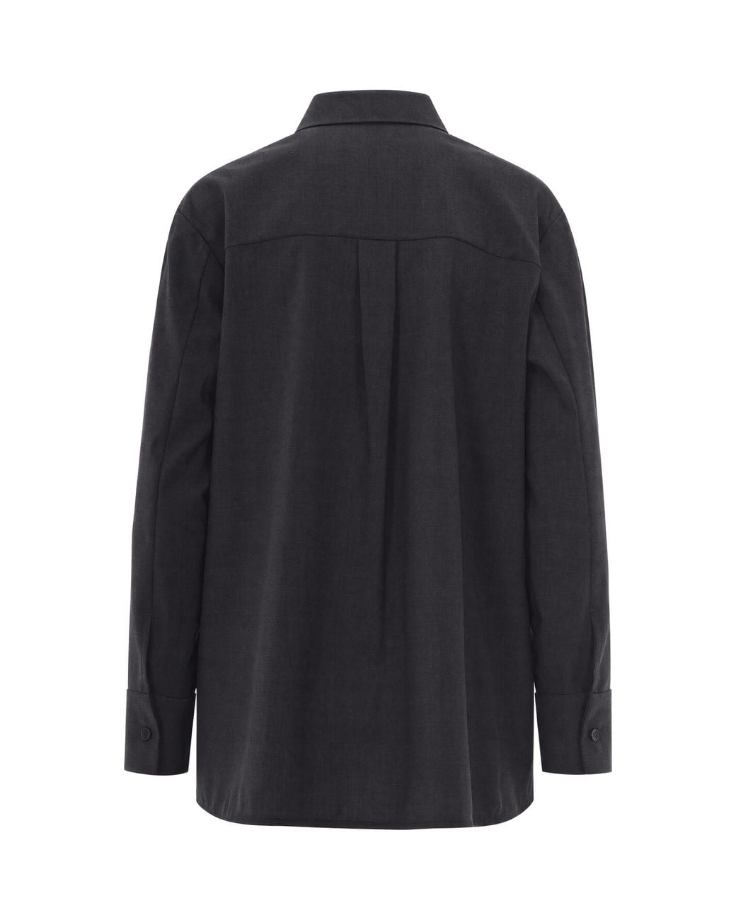 Max Mara Blue Shirt Jacket Wool Virgin