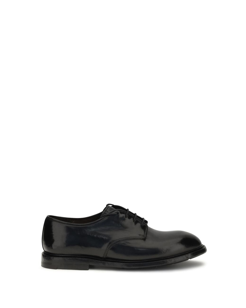 Premiata Black Lace-Up Shoes Leather Upper: Calf for men