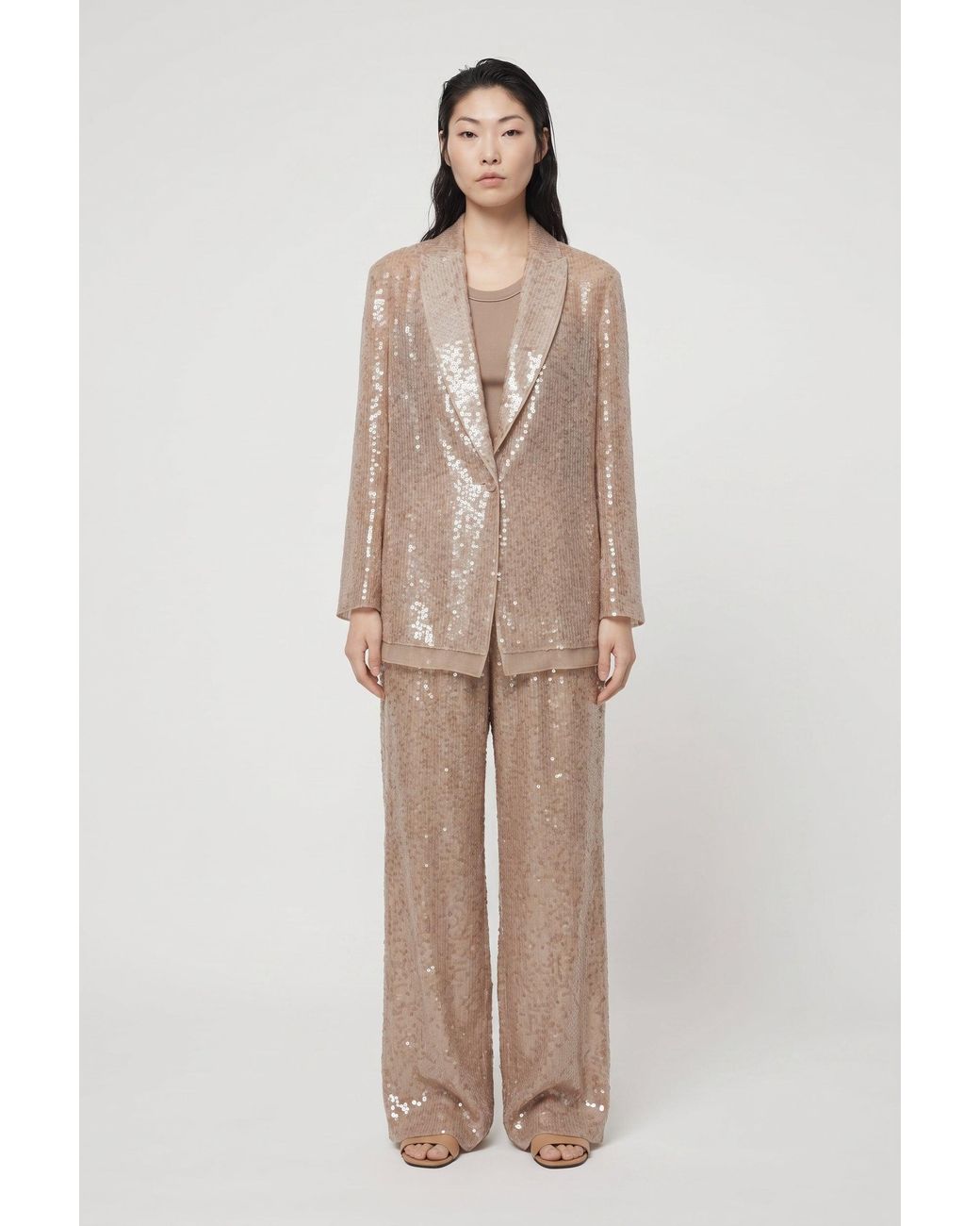 Brunello Cucinelli Natural Light Silk Suit