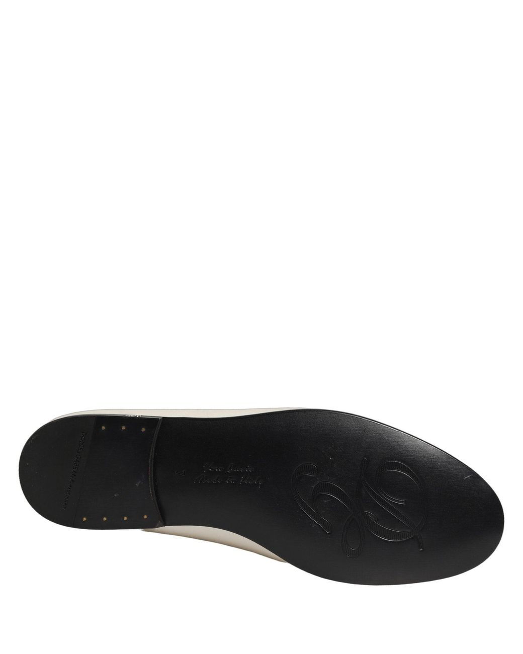 Dolce & Gabbana Black Satin Logo Slip On Flats Loafers Shoes Leather for men
