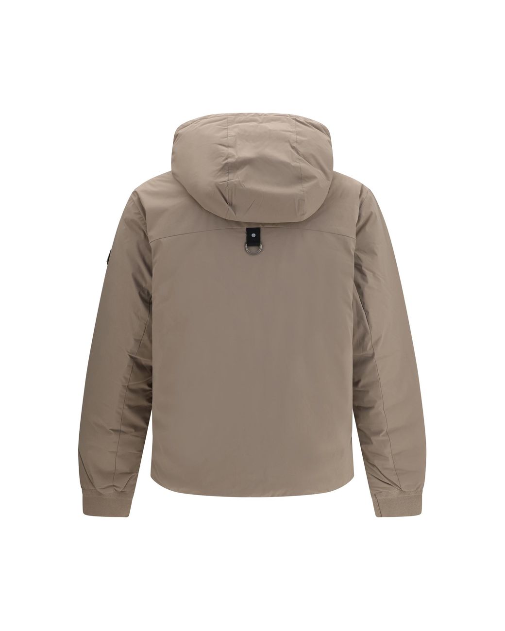 Moose Knuckles Gray Hooded Down Jacket for men