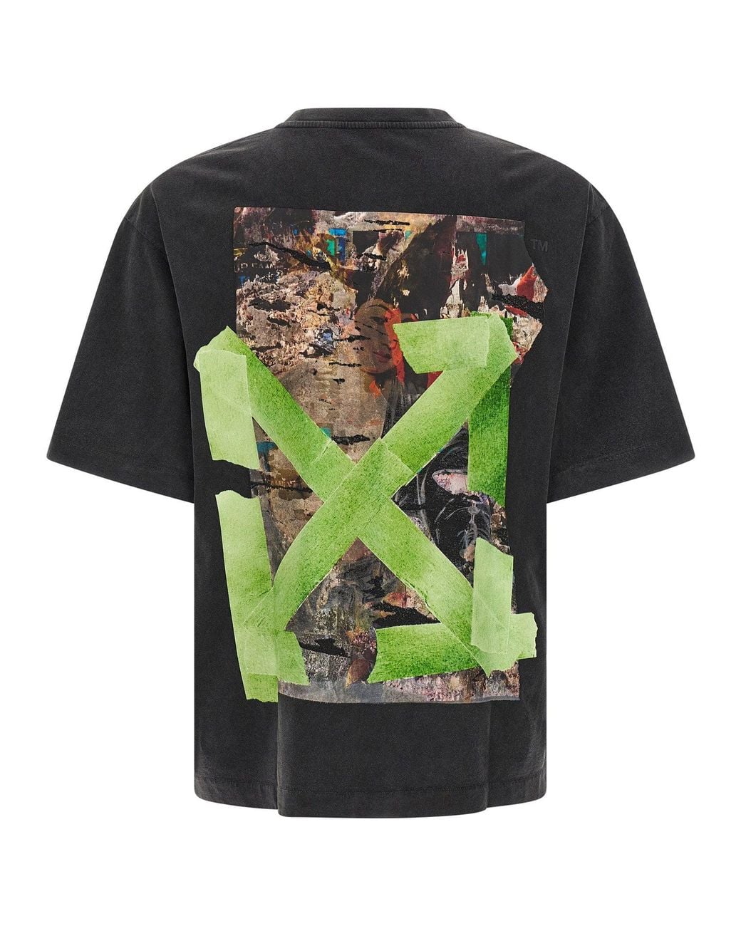 Off-White c/o Virgil Abloh Black Logo-Embroidered Cotton T-Shirt for men