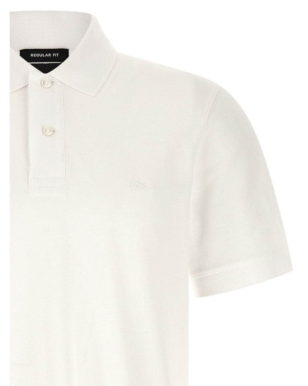 Boss White Polo for men