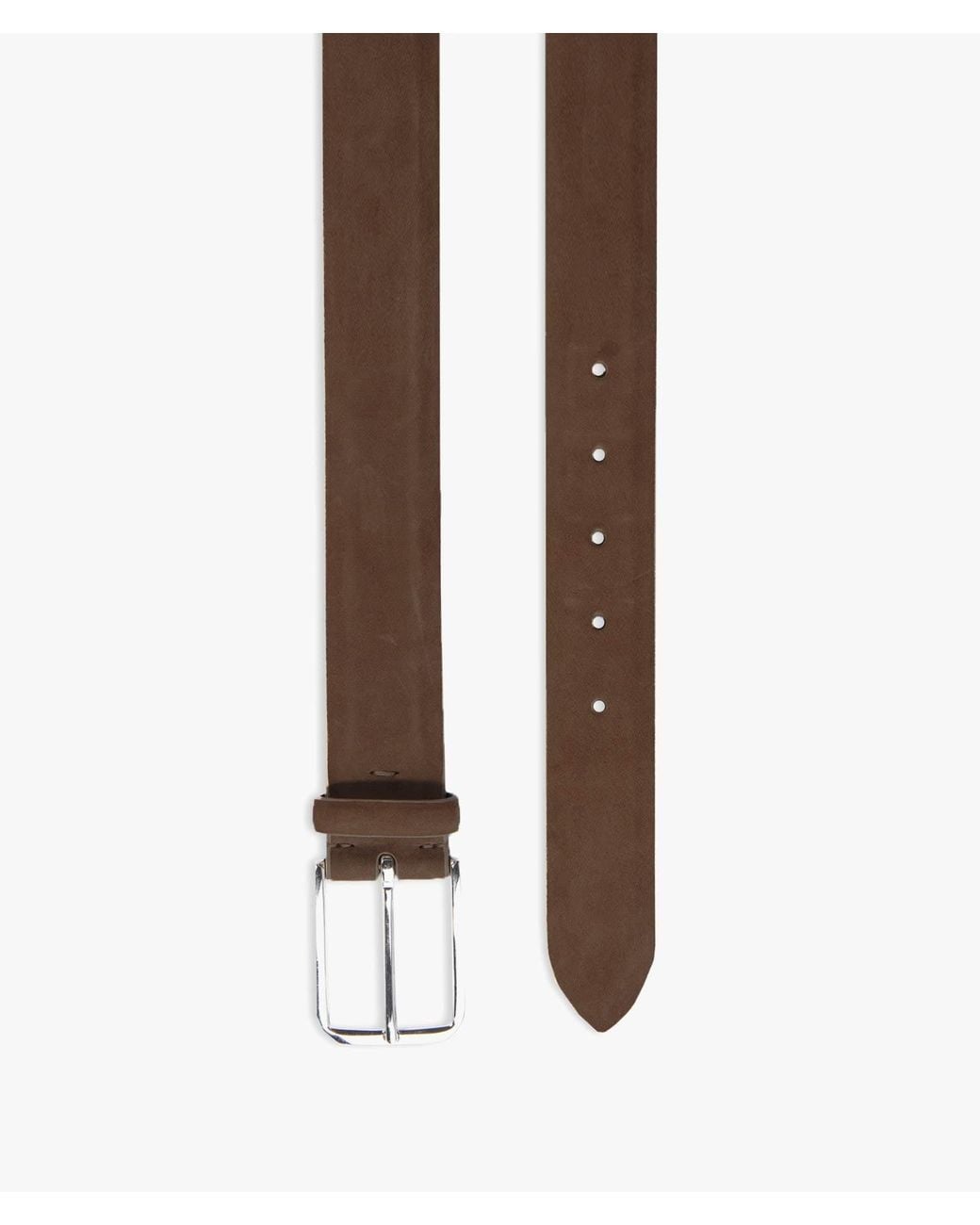 Larusmiani Blue Suede Leather Belt Cinture for men