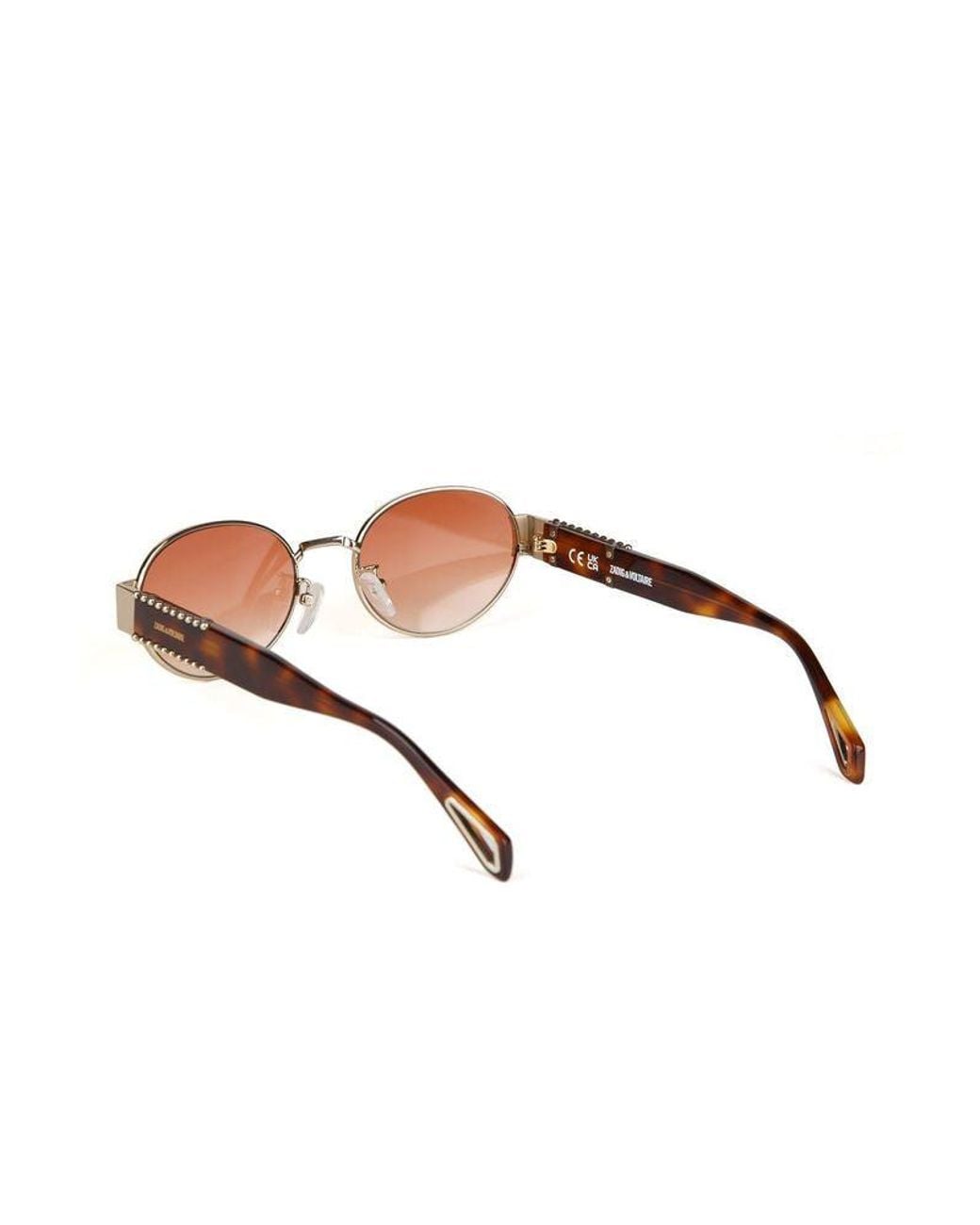 Zadig & Voltaire Brown Sunglasses Stainless Steel Eyewear