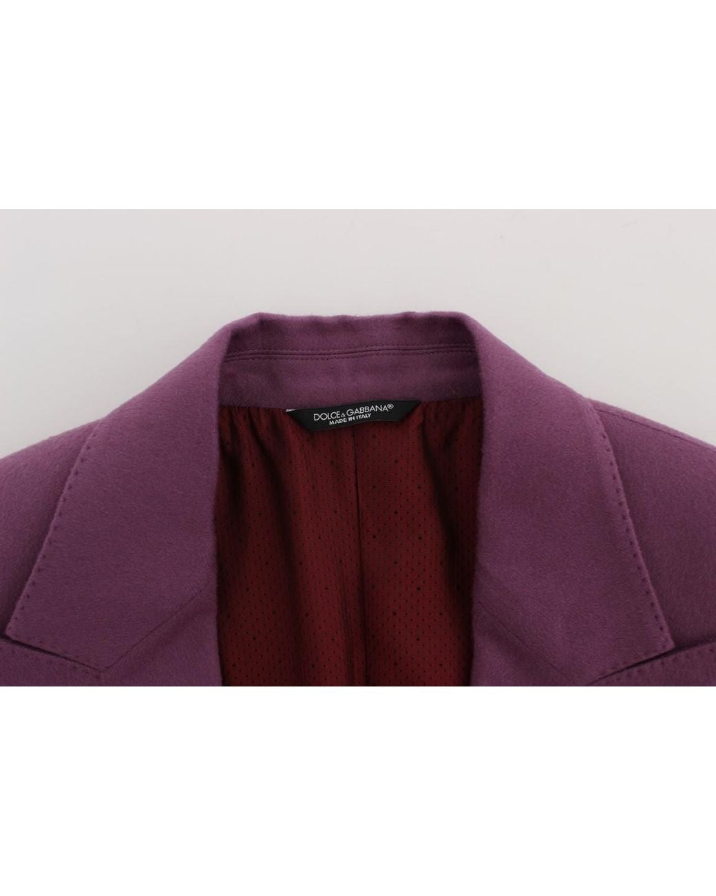 Dolce & Gabbana Purple Cashmere Slim Fit Blazer Jacket for men