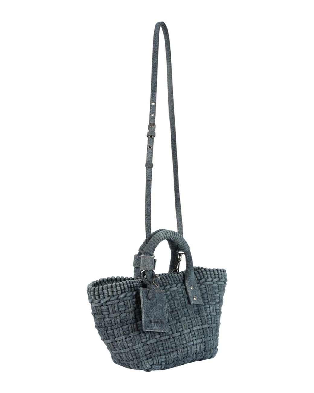 Balenciaga Blue Bistro Basket Xs W-Strap