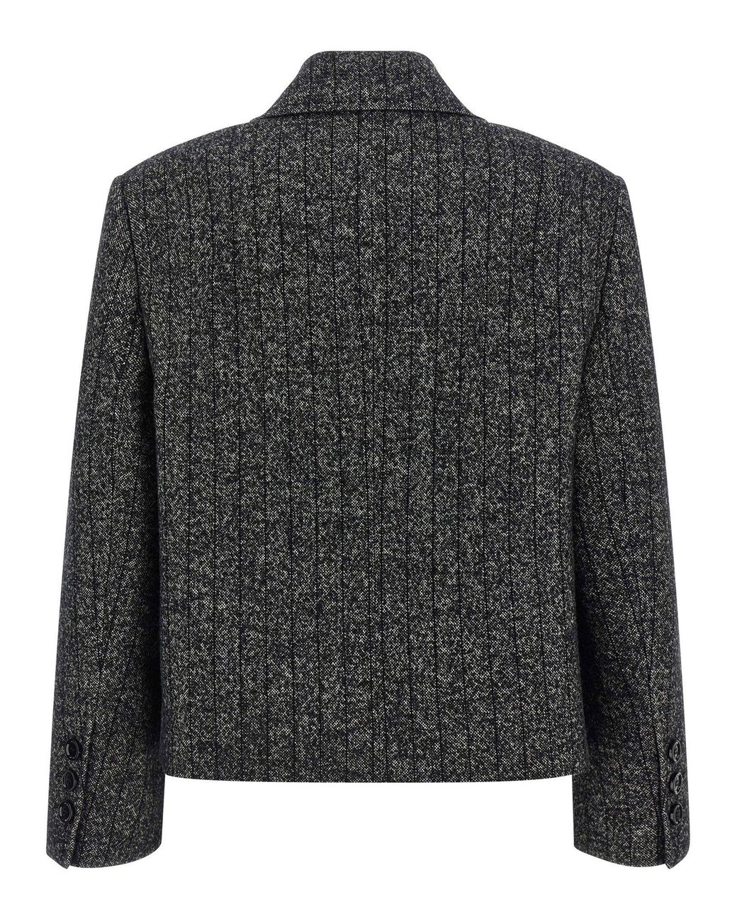 Dolce & Gabbana Black Dolce & Gabbana Double-Breasted Wool Blazer