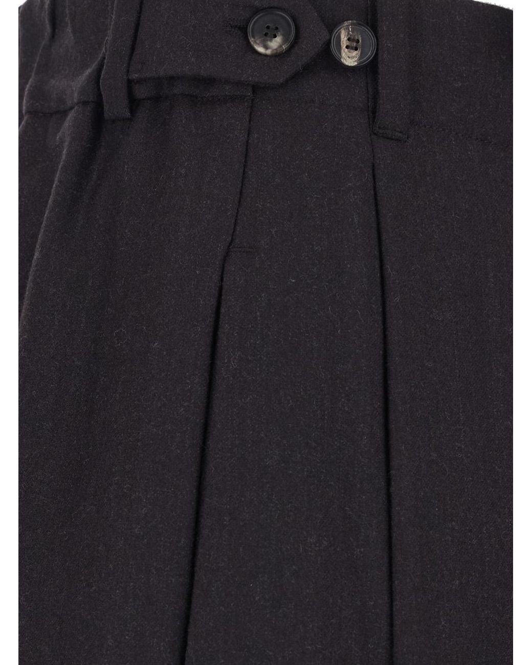 Tela Blue Pants Fox Fabric Trousers