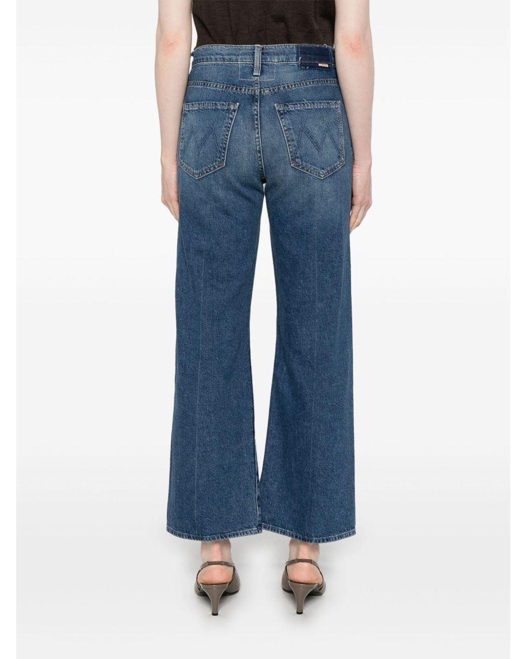 Mother Blue The Dodger Ankle Denim Jeasn