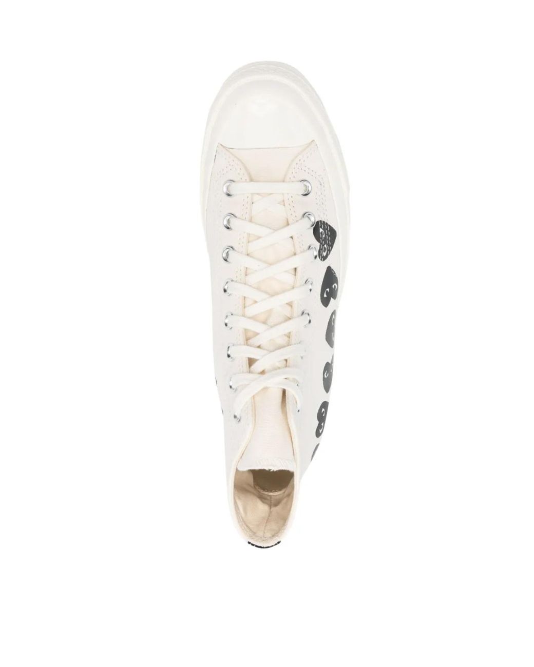 Comme des Garçons White Comme Des Garã§Ons Play X Converse Chuck 70 Hi Sneakers Shoes for men