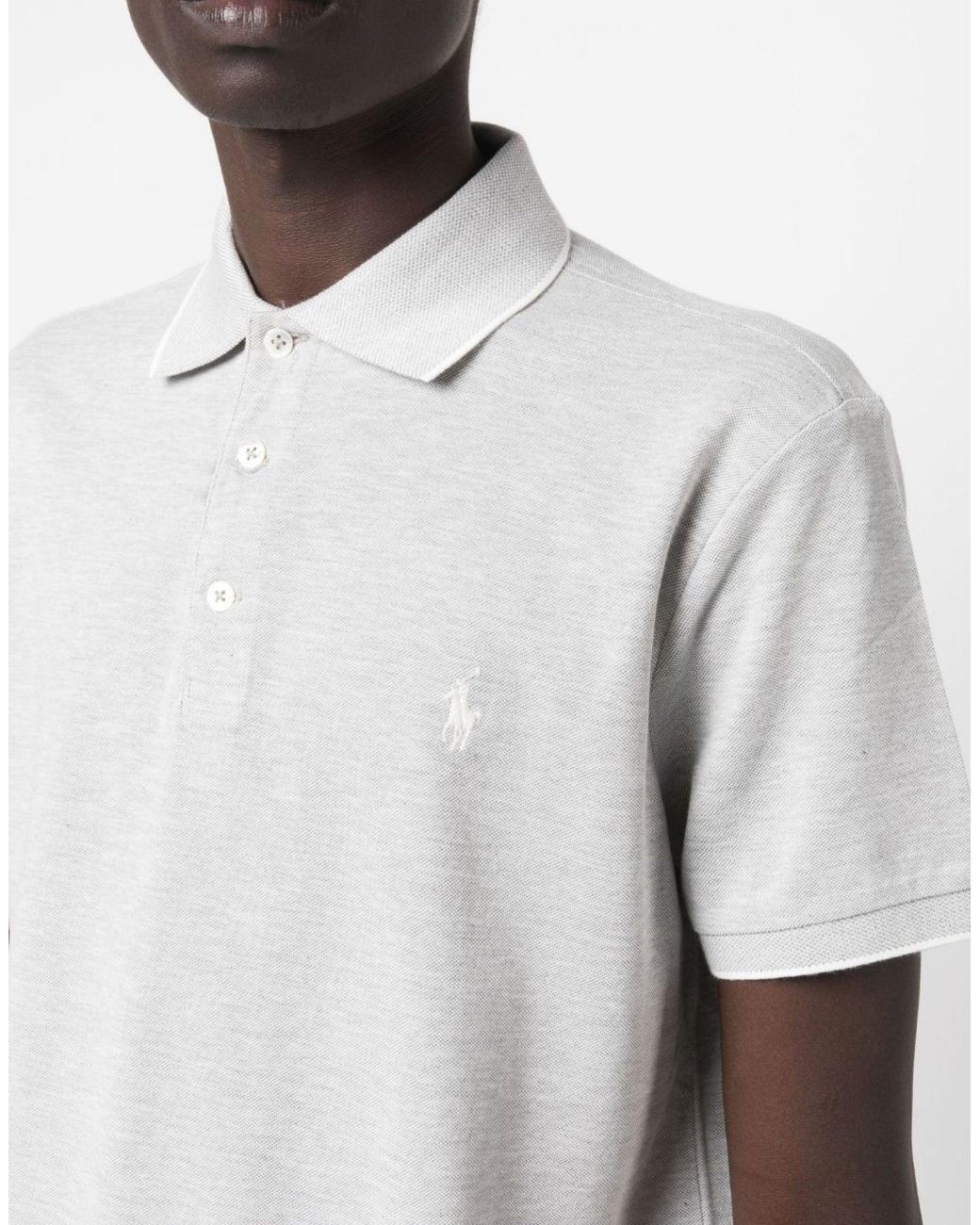 Polo Ralph Lauren White Classic Logo Polo Shirt for men