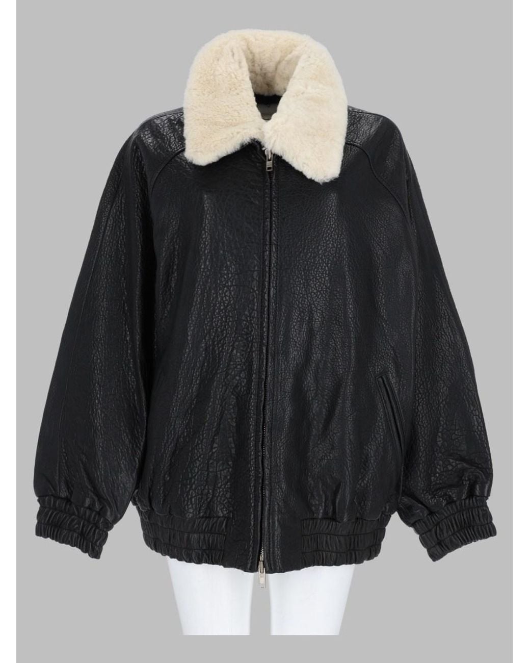 Stand Studio Black Tobie Leather Jacket Lamb