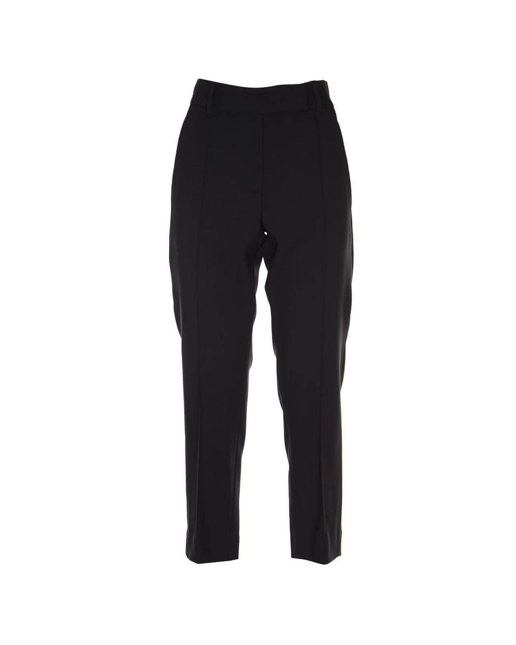 Brunello Cucinelli Black Virgin Wool Blend Trousers