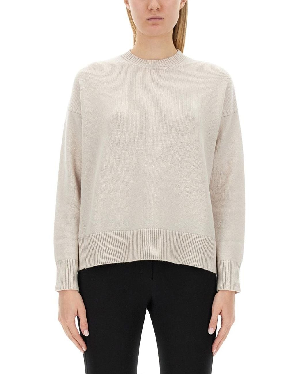 Max Mara White Knit Jumper Venice Wool Jumpers