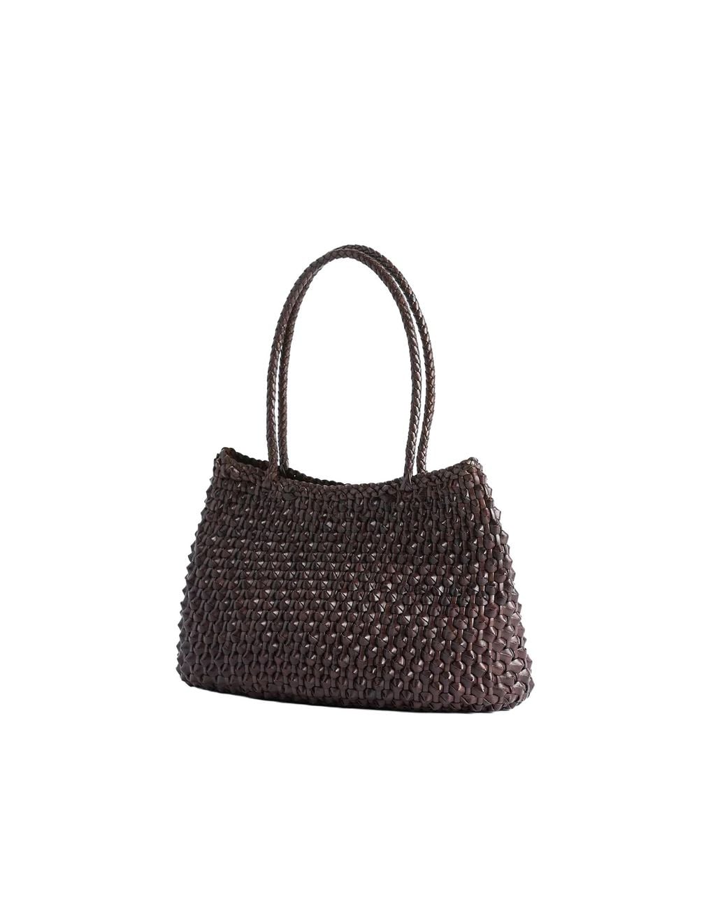 Dragon Diffusion Brown Shoulder Bag S.Croce Cactus Buff Calf Leather