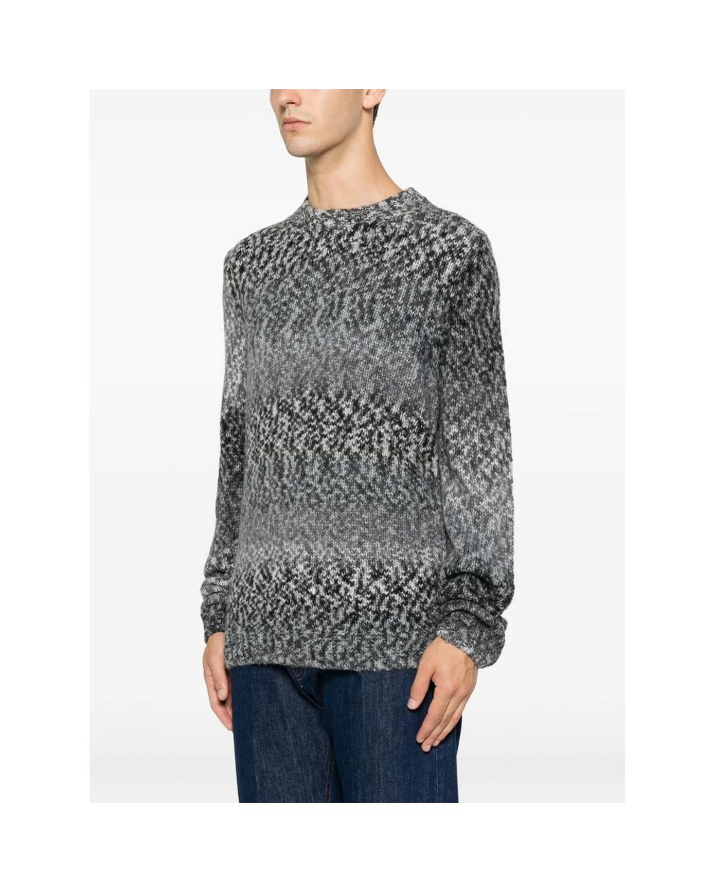 Dondup Gray Crew-Neck Sweater for men