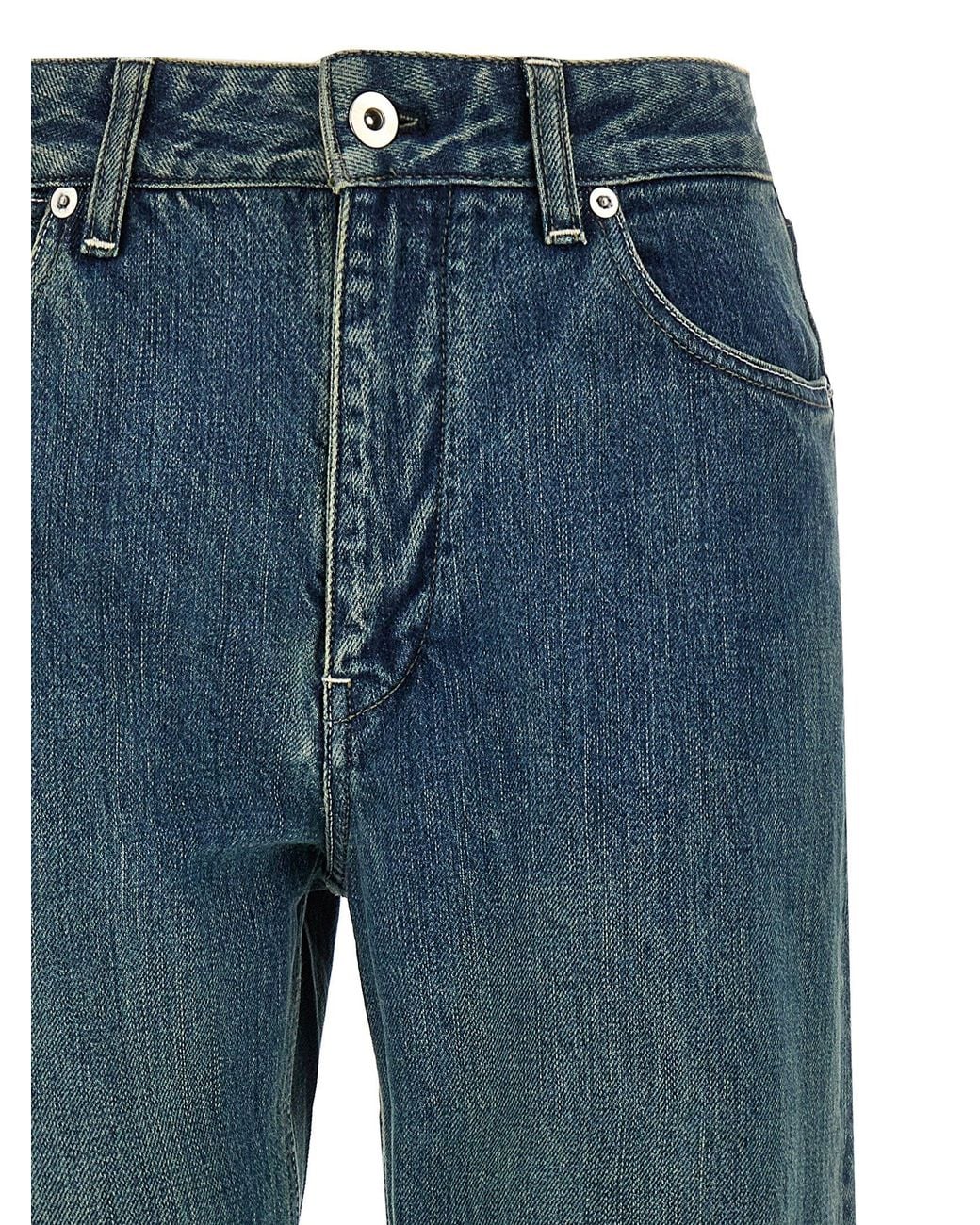 Jil Sander Blue Slim Twist' Jeans