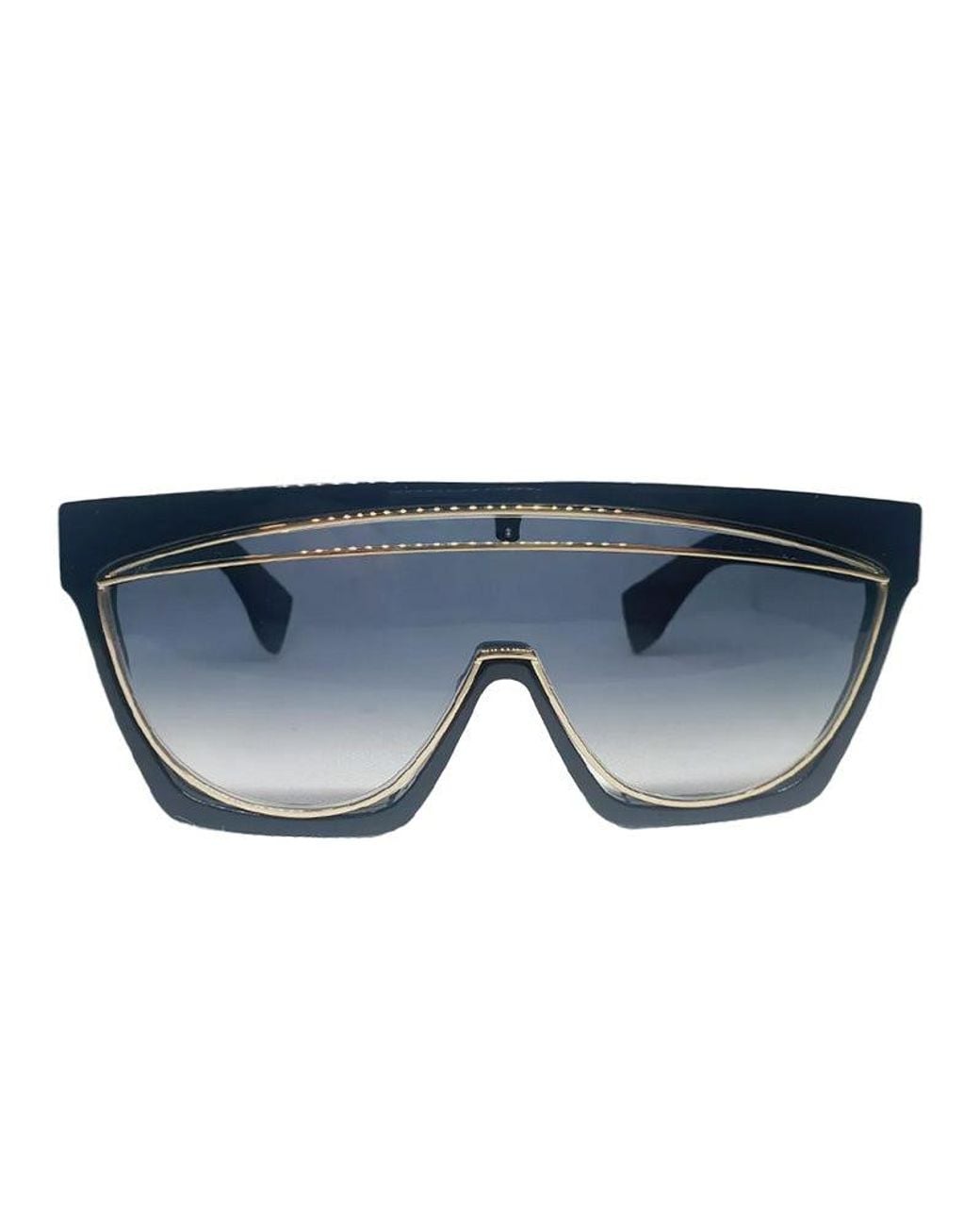 Loewe Blue Sunglasses Shield Full Rim, Frame And Gradient Smoke Lens Lw40012I05B