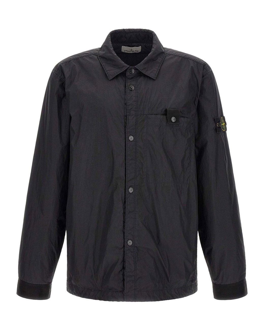 Stone Island Blue Lightweight Technical Nylon Jacket for men