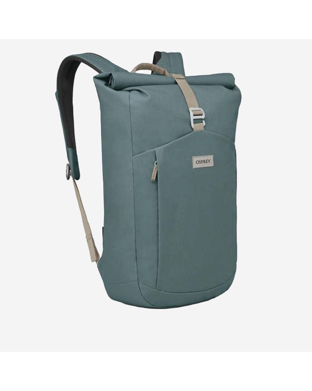 Osprey Green Backpack Roll Top Nylon Backpacks for men