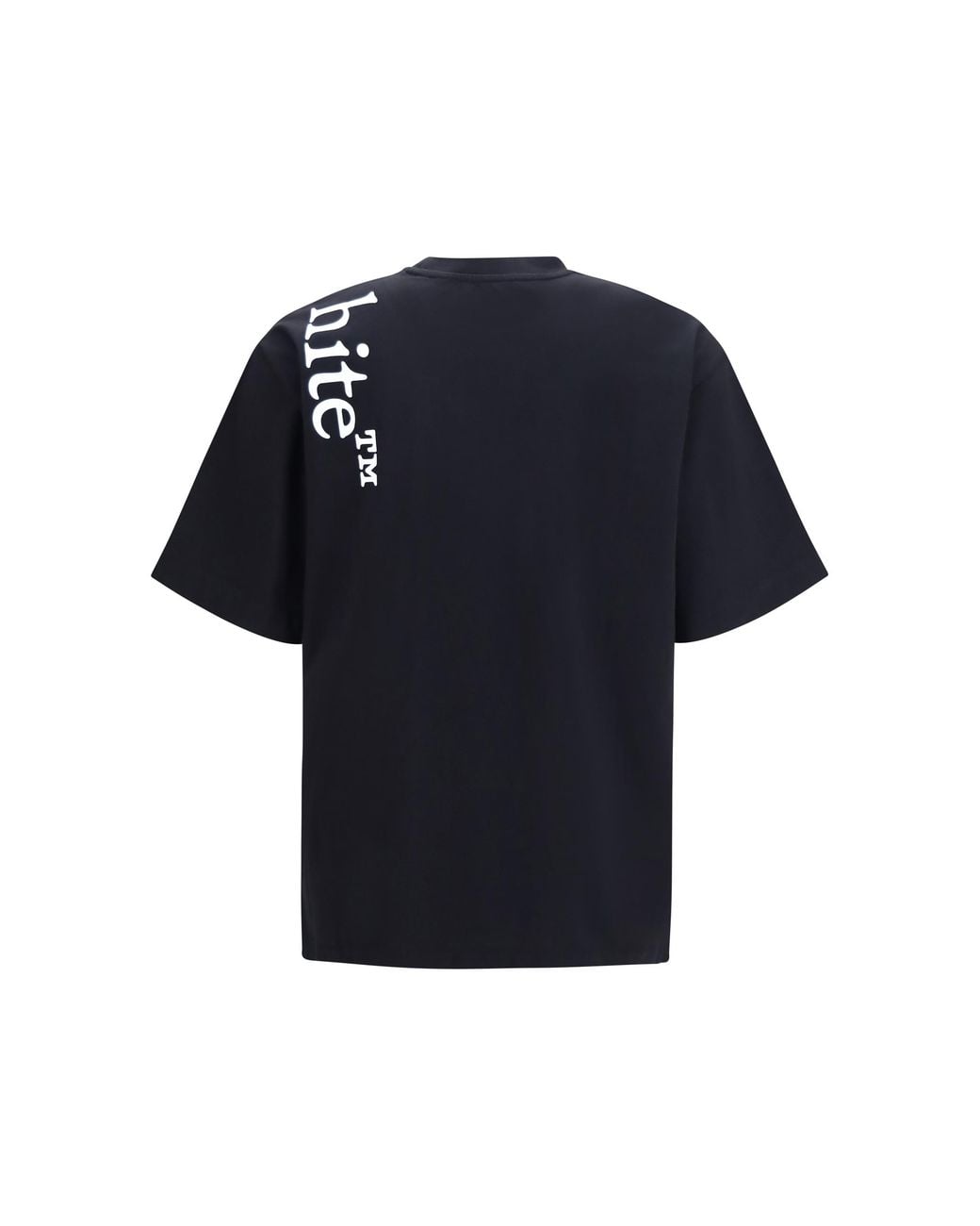 Off-White c/o Virgil Abloh Black T-Shirt Vertical Bookish Skate Cotton T-Shirts for men