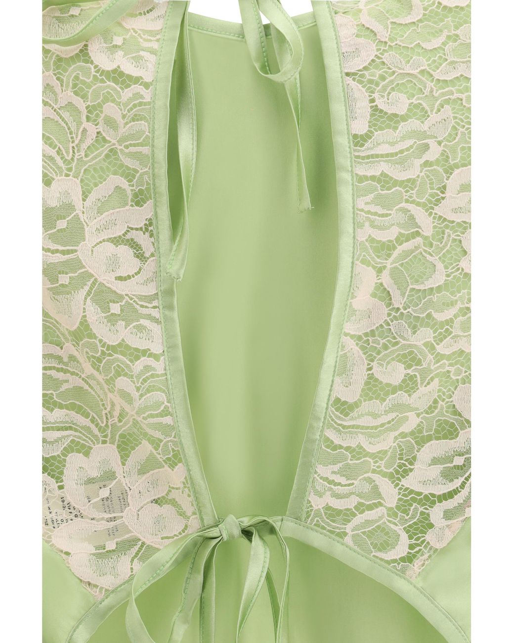 Kristina Ti Green V-Neck Blouse Shirt