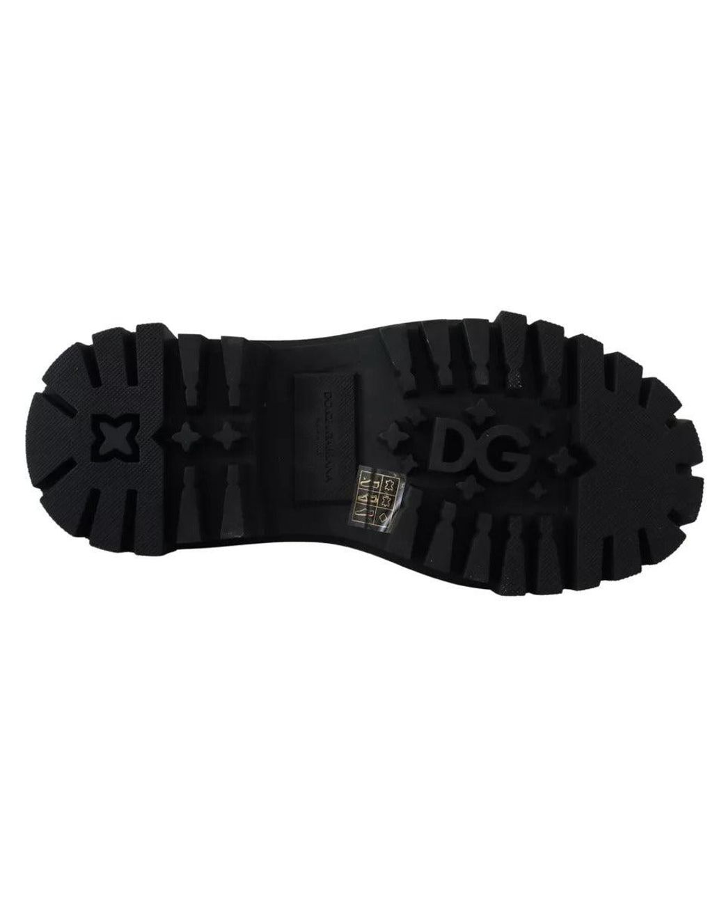Dolce & Gabbana Black Studded Oxfords