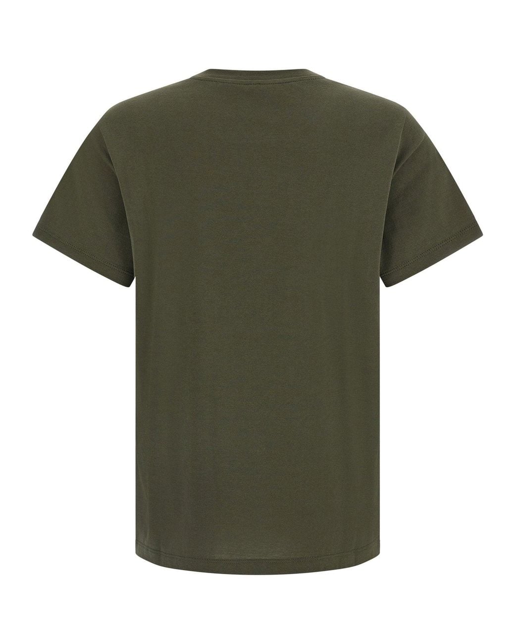 Fendi Green Stencil-Print Cotton T-Shirt