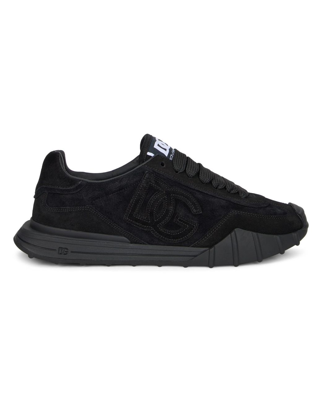 Dolce & Gabbana Black Trainers With Reinforced Sole Viscose for men