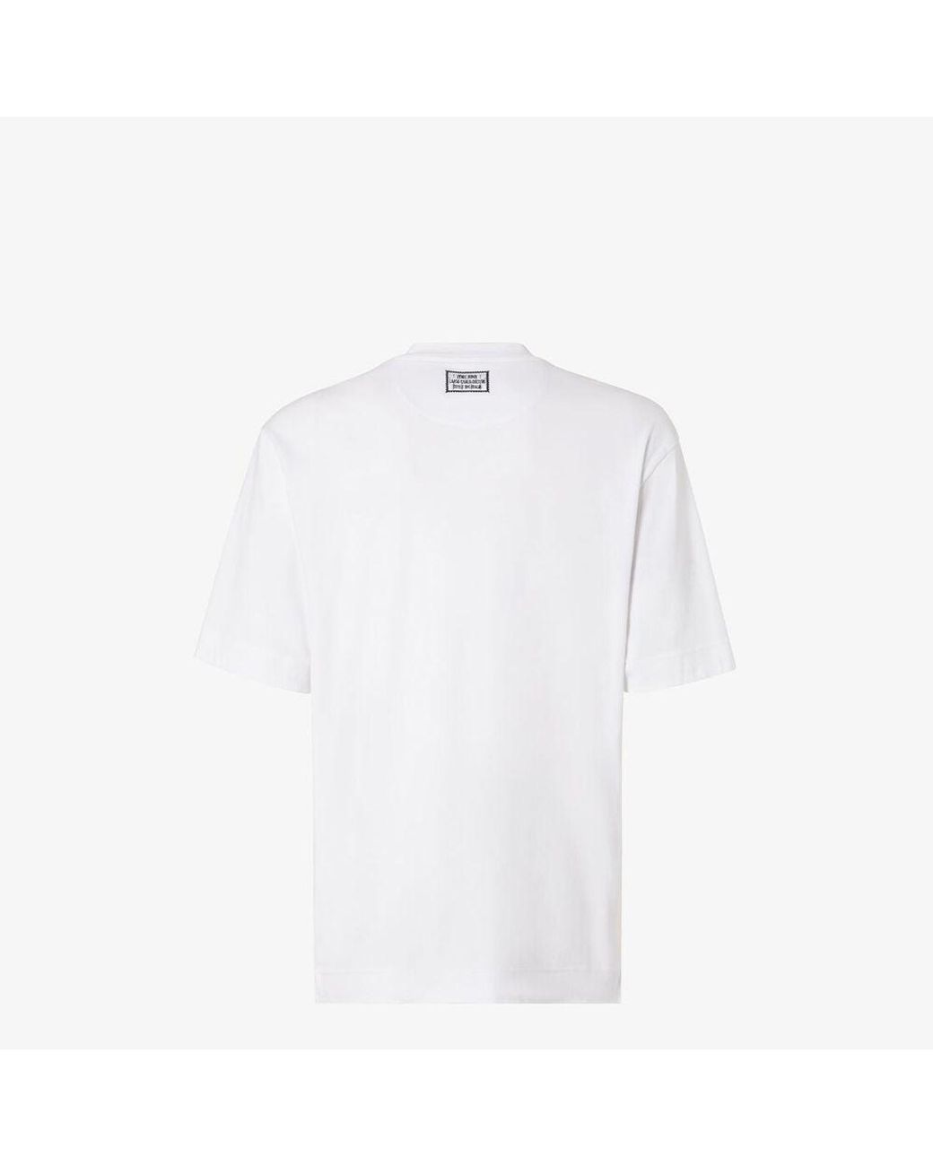 Fendi White Fendi E25 T-Shirt for men
