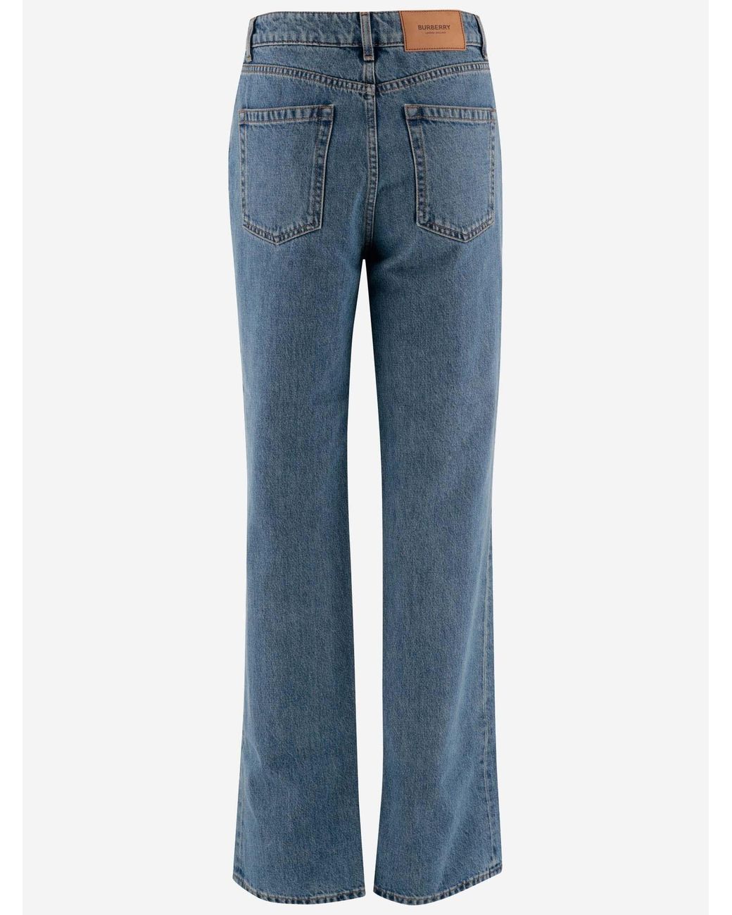 Burberry Blue Jeans Straight Leg Cotton