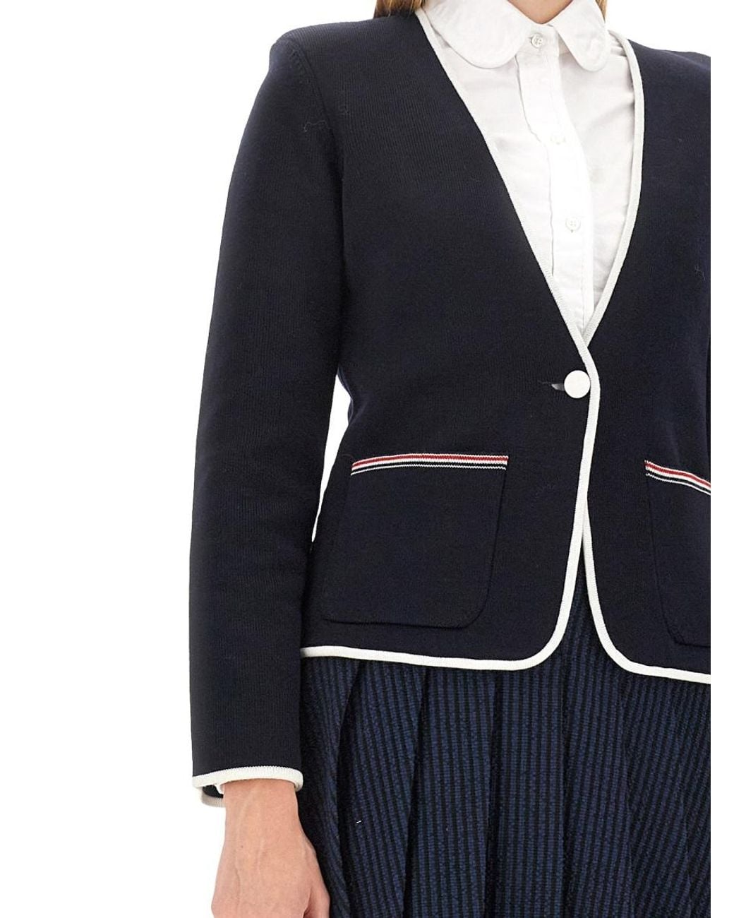 Thom Browne Blue Thom Browne Virgin Wool Blazer