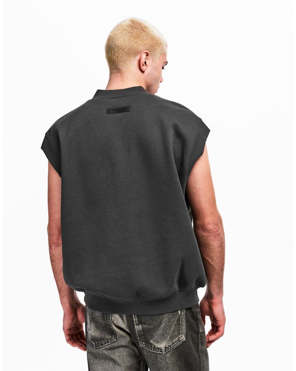 Fear Of God Black Fear Of God V Neck Sleeveless Vest for men