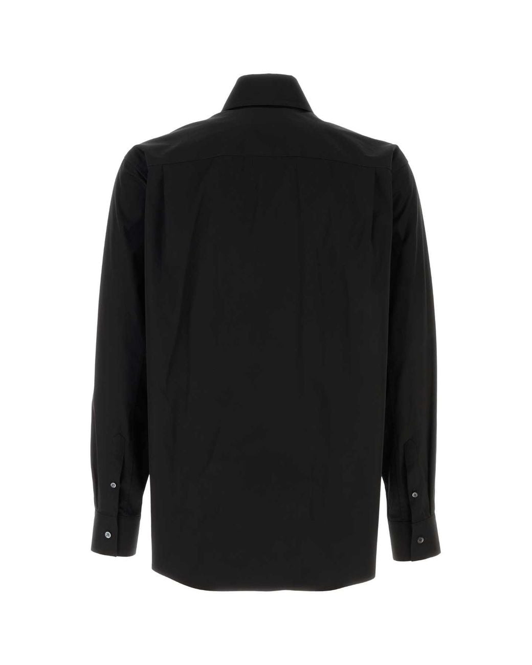 McQueen Black Poplin Shirt for men