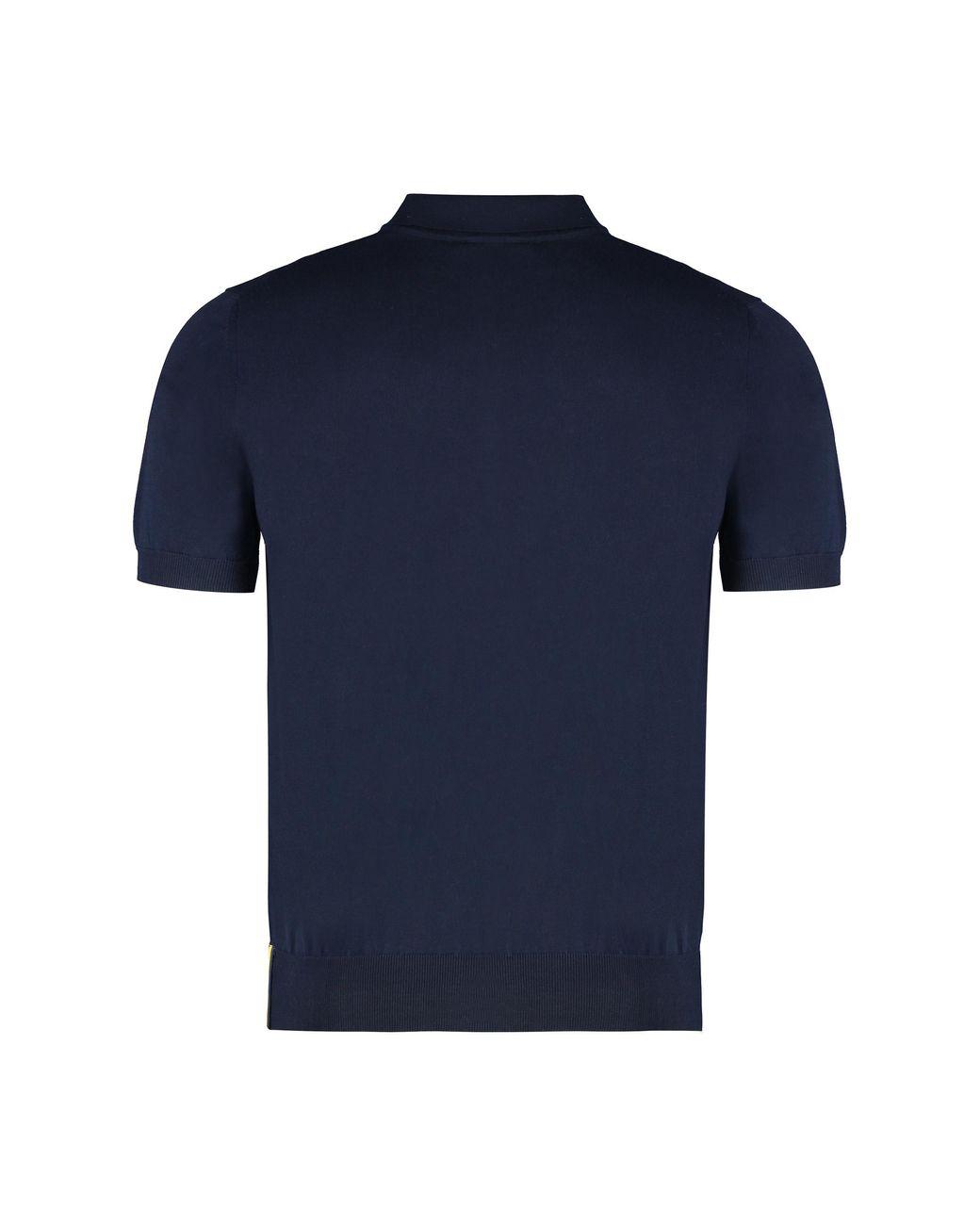 K-Way Blue Pleyne Knitted Cotton Polo Shirt for men