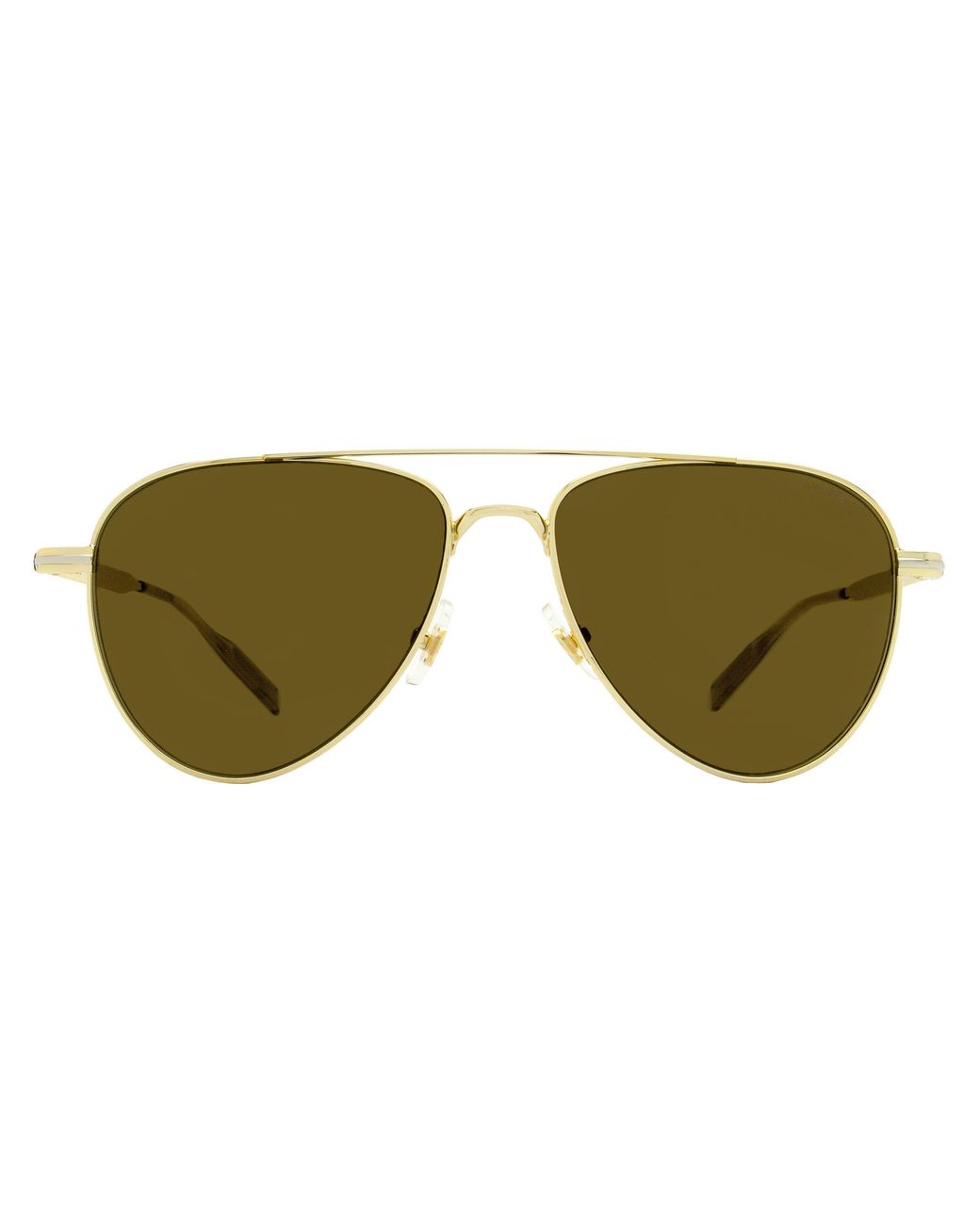 Montblanc Green Classic Pilot Sunglasses Mb0235S 003 57Mm Metal for men