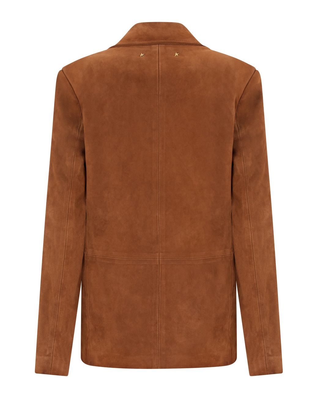 Golden Goose Deluxe Brand Brown Suede Blazer Jacket Cambridge Ovine Leather