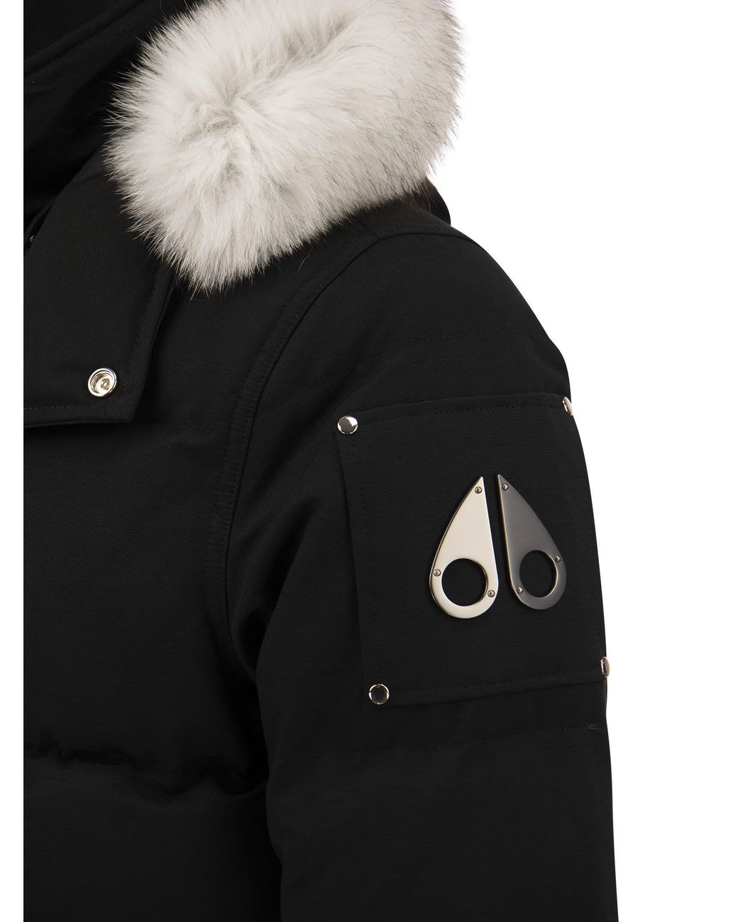 Moose Knuckles 3q - Hooded Down Jacket in Black for Men | Lyst