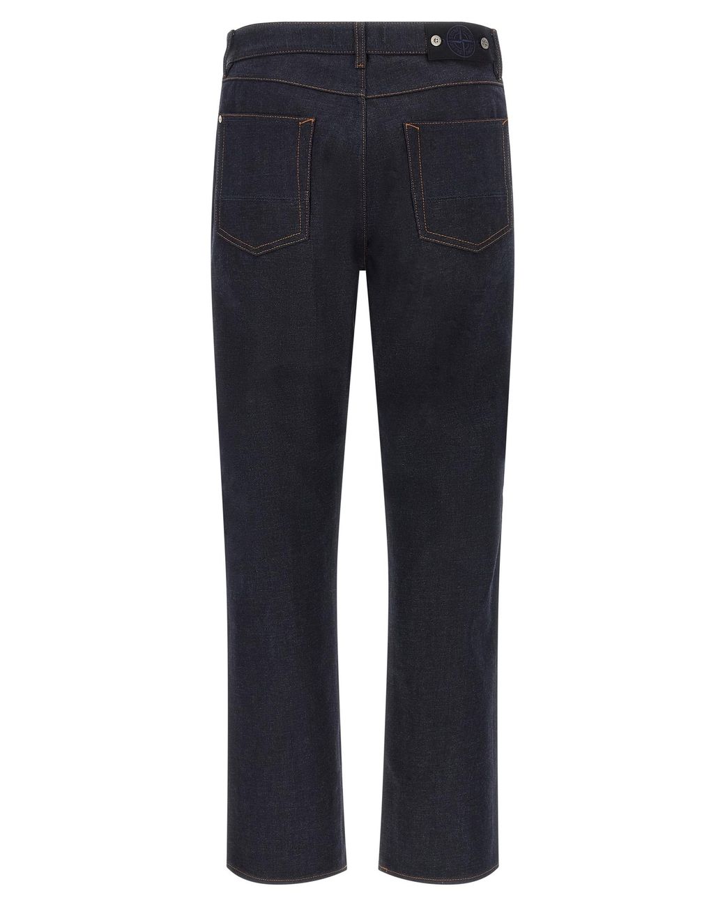 Stone Island Blue Denim-Rinsed' Jeans for men