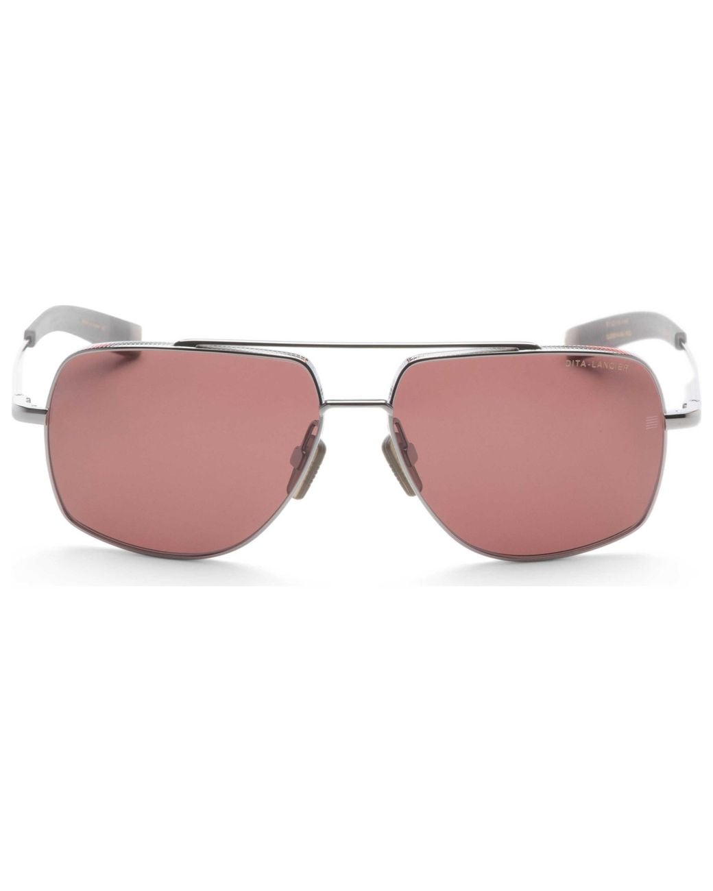 Dita Eyewear Pink Lancier 61 Mm Sunglasses Palladium Polarized Dls107-A-06 for men
