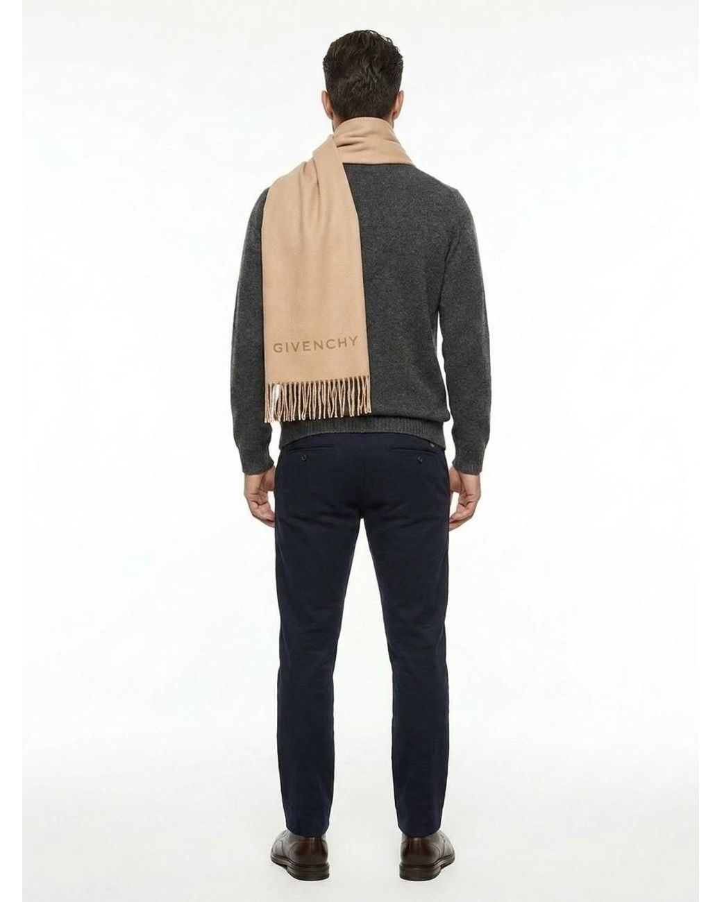Givenchy Natural Virgin Wool Scarf for men