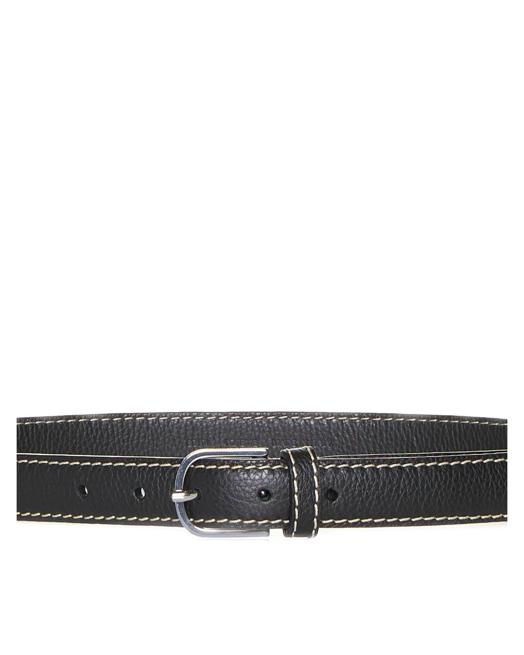 Totême White Slim Grained-Leather Trouser Belt