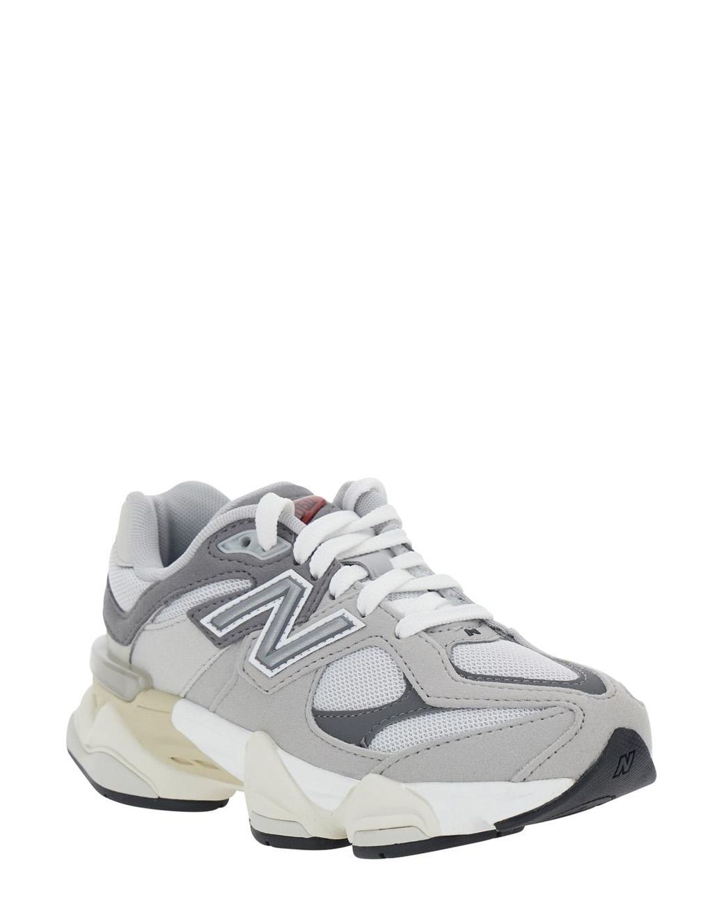 New Balance White Sneakers 9060 Synthetic Trainers for men