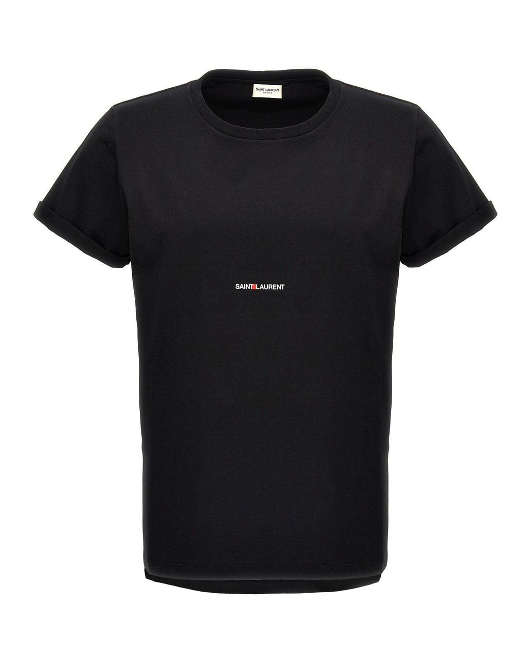Saint Laurent Black Rive Gauche T-Shirt for men