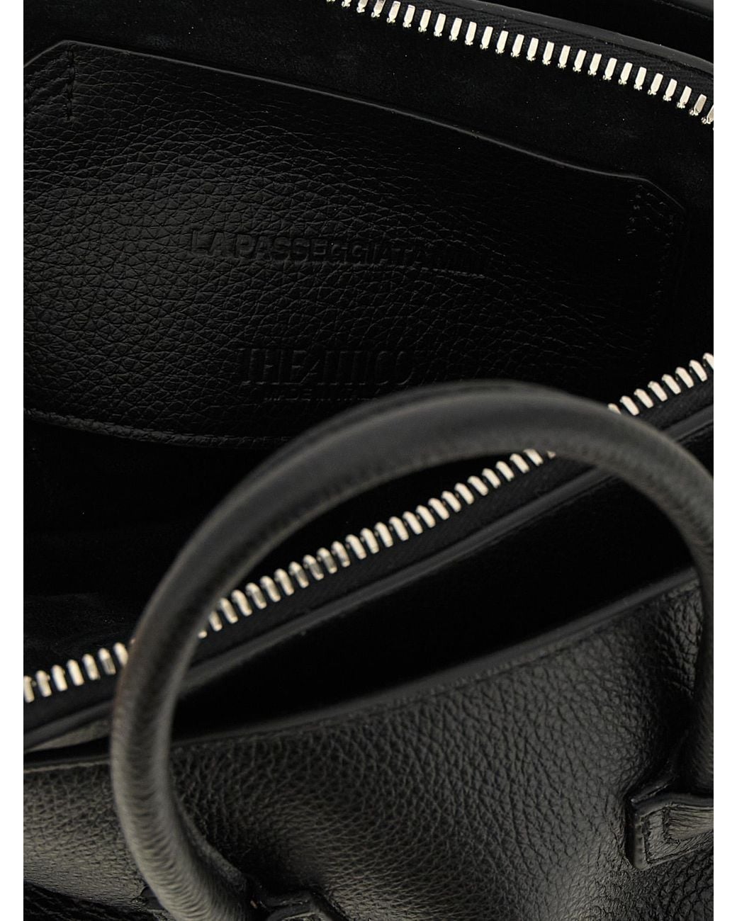 The Attico Black Bovine Leather Handbag Bag